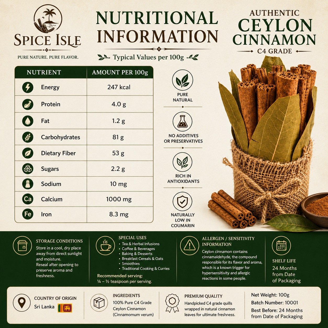 Premium Ceylon Cinnamon Sticks Bundle